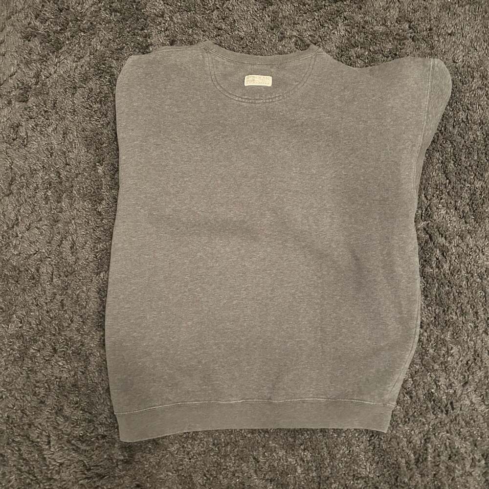 Gear For Sports Big Cotton Grace College Gray Crewneck Sweatshirt Large - Picture 2 of 7